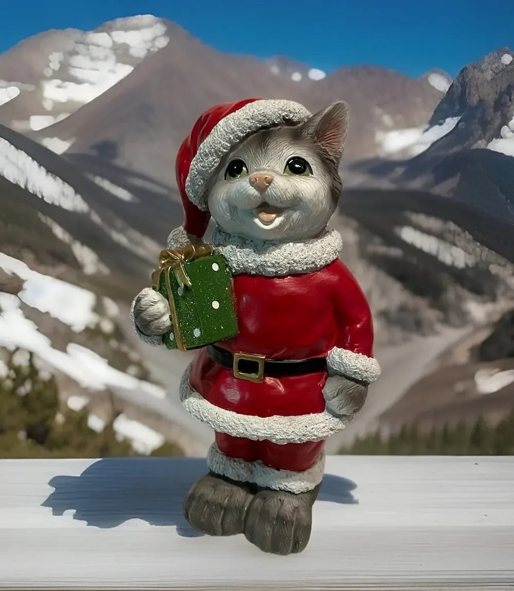 Cat Festive Figurine 11